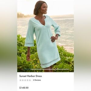 Tommy Bahama sunset harbor Women's Aqua Beach Dress medium